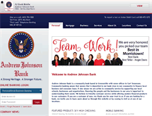 Tablet Screenshot of andrewjohnsonbank.com